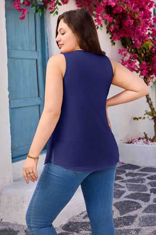 Women Plus Size Tank Tops with Built in Bra Square Neck Sleeveless Blouse Shirts
