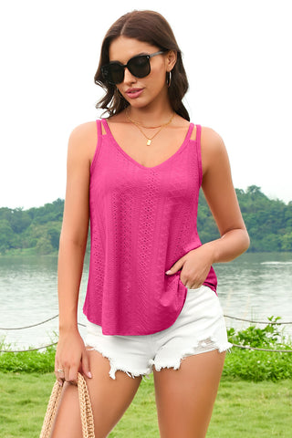 Womens V Neck Tank Tops with Built-in Bra