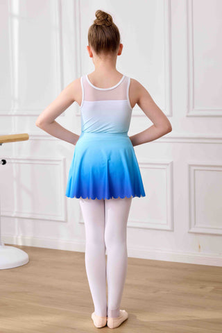 Gymnastics Leotards for Girls with Skirt Sleeveless Ballet Dance Dress Outfit