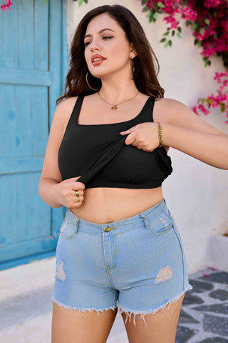 Plus Size Scoop Neck Camisole Tops