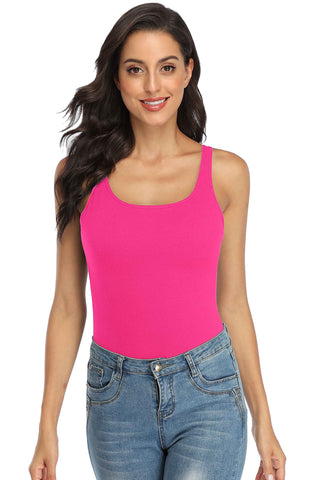 Shelf Bra Adjustable Wide Strap Camisole Basic Cami Tanks