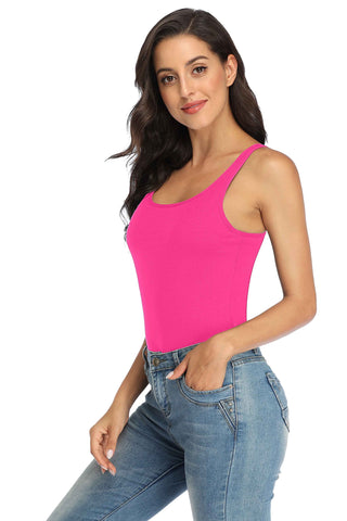 Shelf Bra Adjustable Wide Strap Camisole Basic Cami Tanks